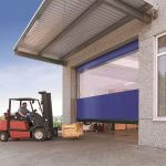 Speed doors for forklift access
