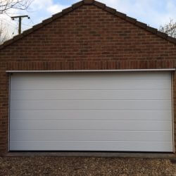 Insulated sectional door installation in Gloucestershire