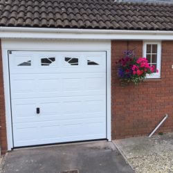 New sectional overhead garage door fitted in Yate