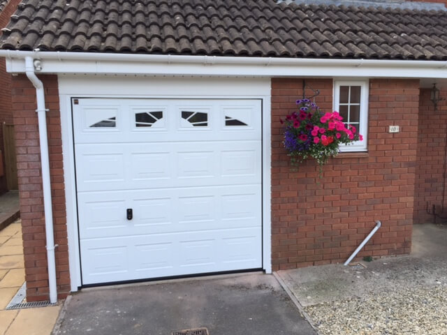 New sectional overhead garage door fitted in Yate