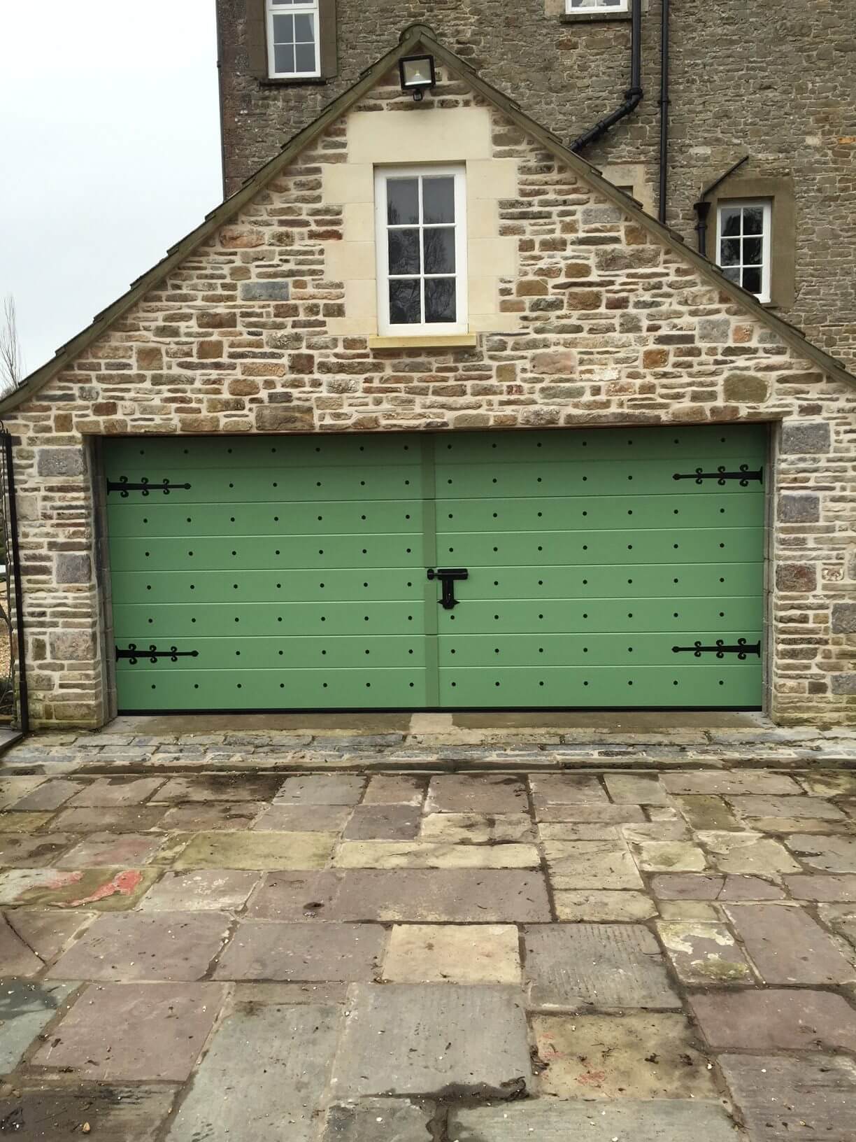 Sectional garage door supplied and installed in Gloucestershire