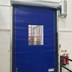 Auto speed door fitted at a food processing factory in Bristol