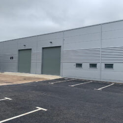 Insulated sectional doors fitted at warehouse