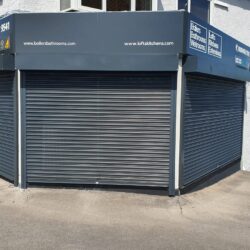 Shopfront security roller shutter Bristol
