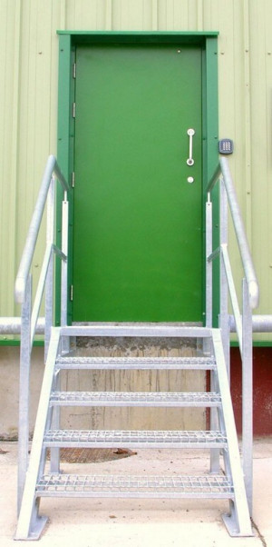 Steel door for security