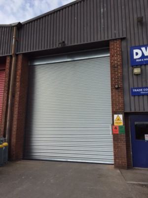 Industrial roller shutters installed in Bristol