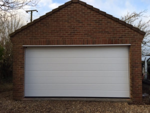Insulated sectional door installation in Gloucestershire
