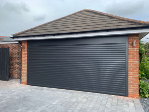 Large graphite garage door roller
